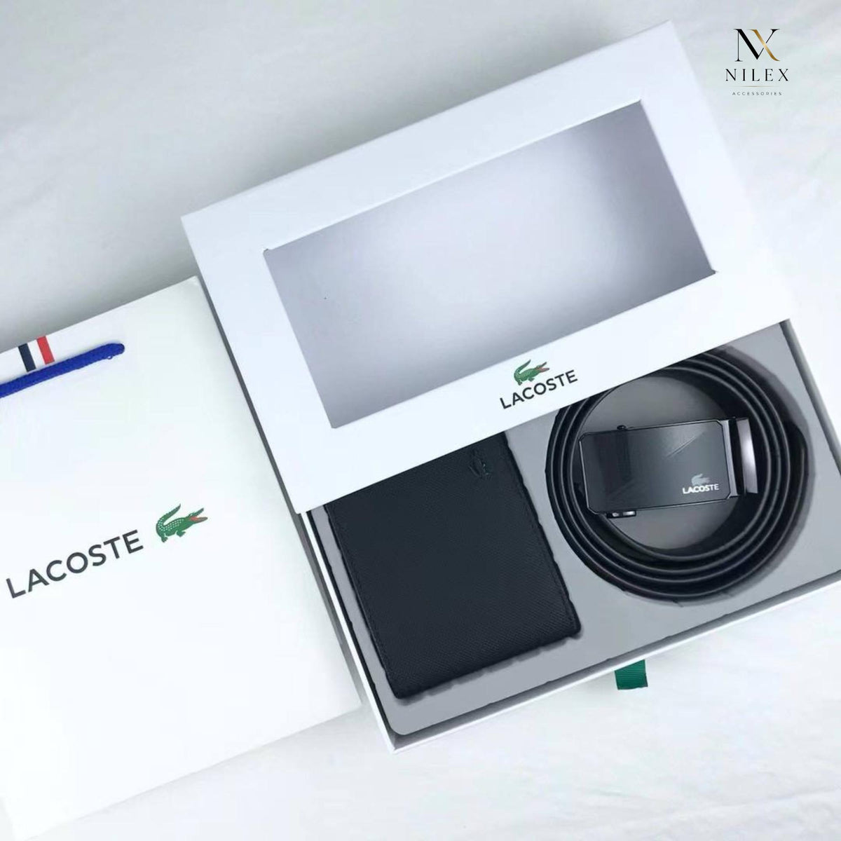 LACOSTE Men's Wallet Set