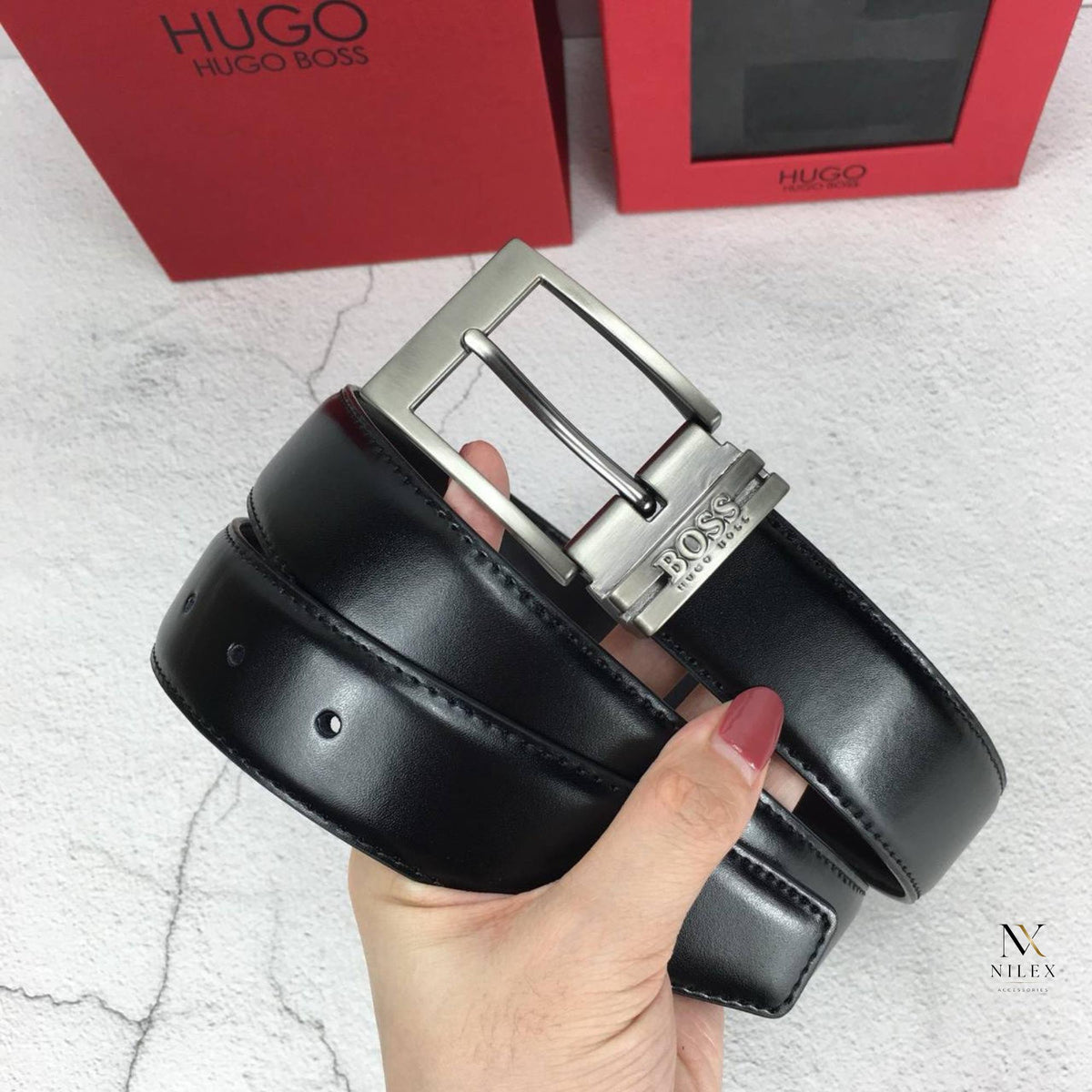 HUGO BOSS Men's Belt Set