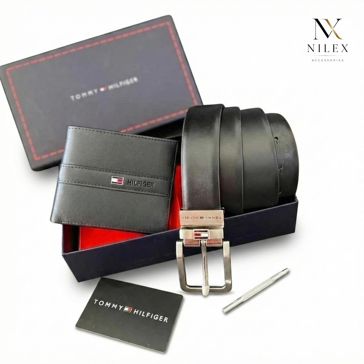 TOMMY HILFIGER Men's Wallet Set