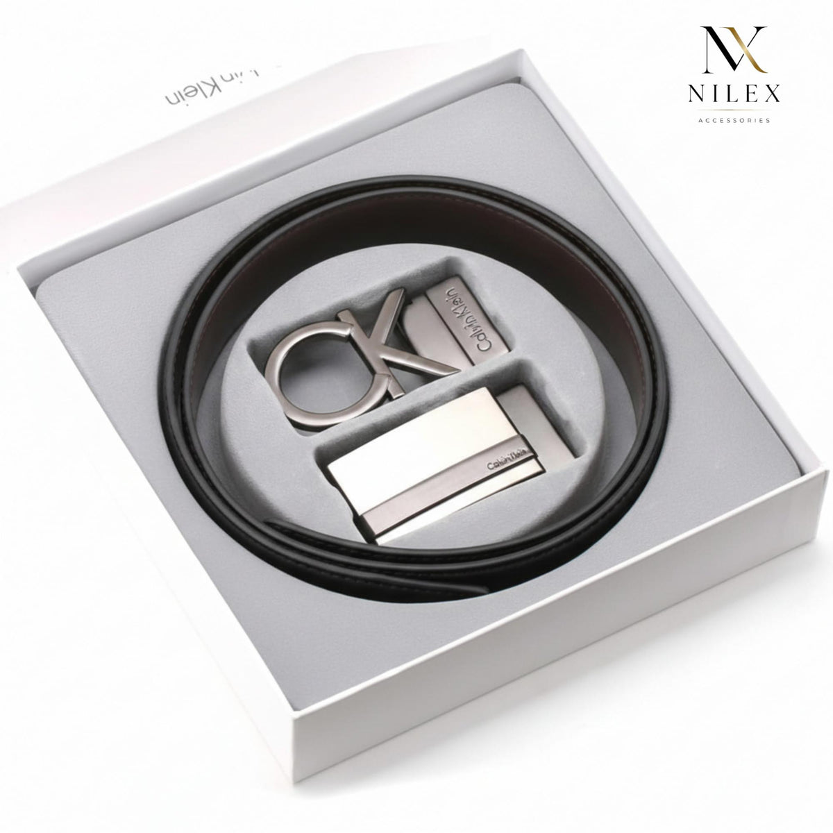 Calvin Clein  Men's Belt Set