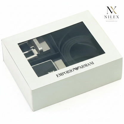 EMPORIO ARMANI Men's Belt Set