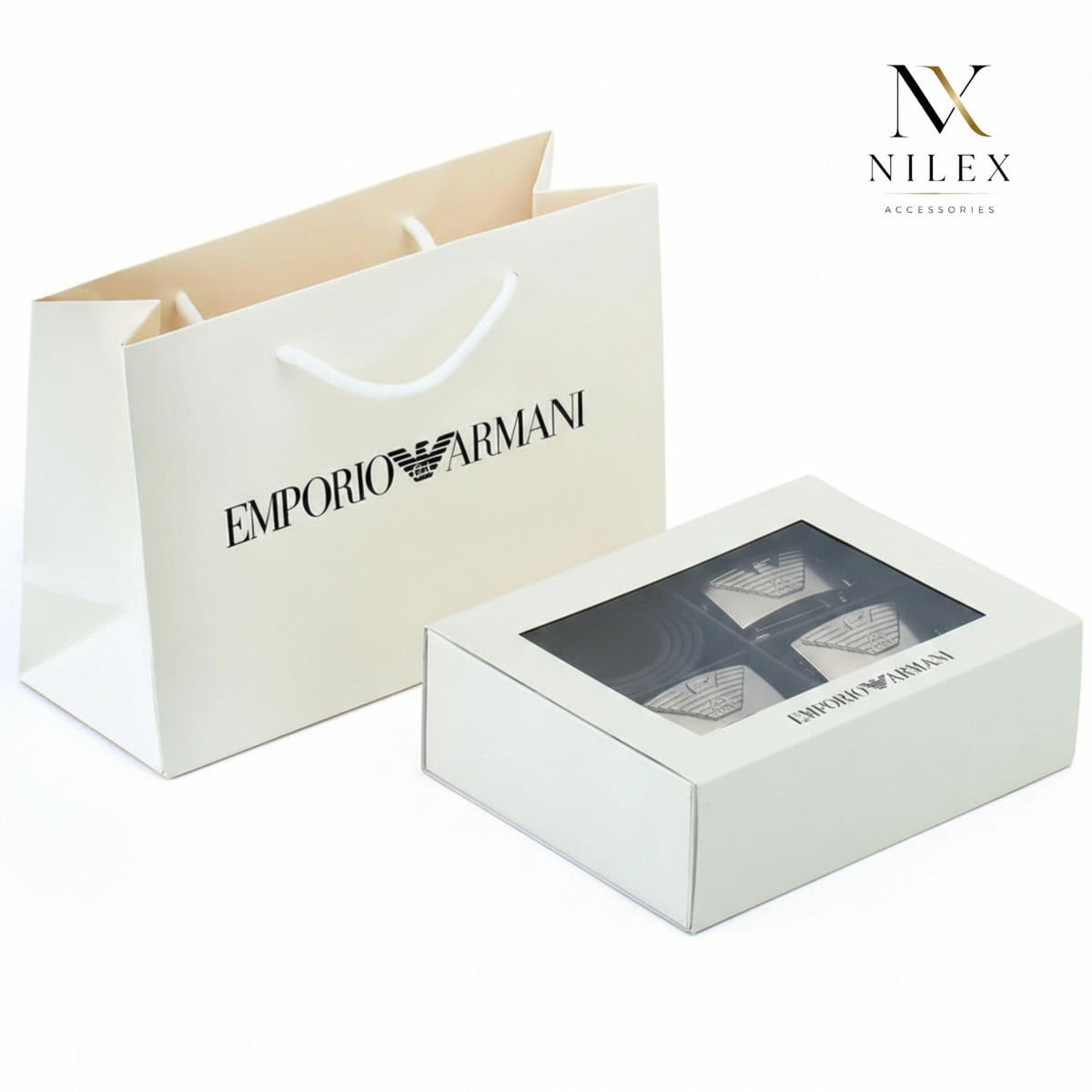 EMPORIO ARMANI Men's Belt Set