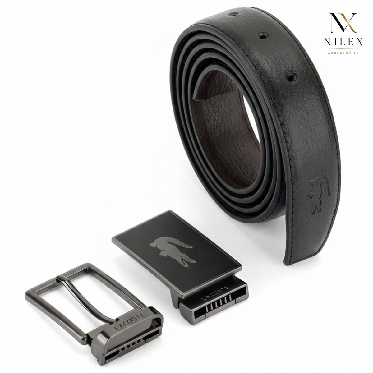 LACOSTE Men's Belt Set