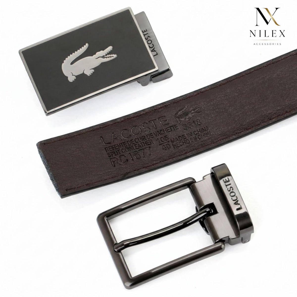LACOSTE Men's Belt Set