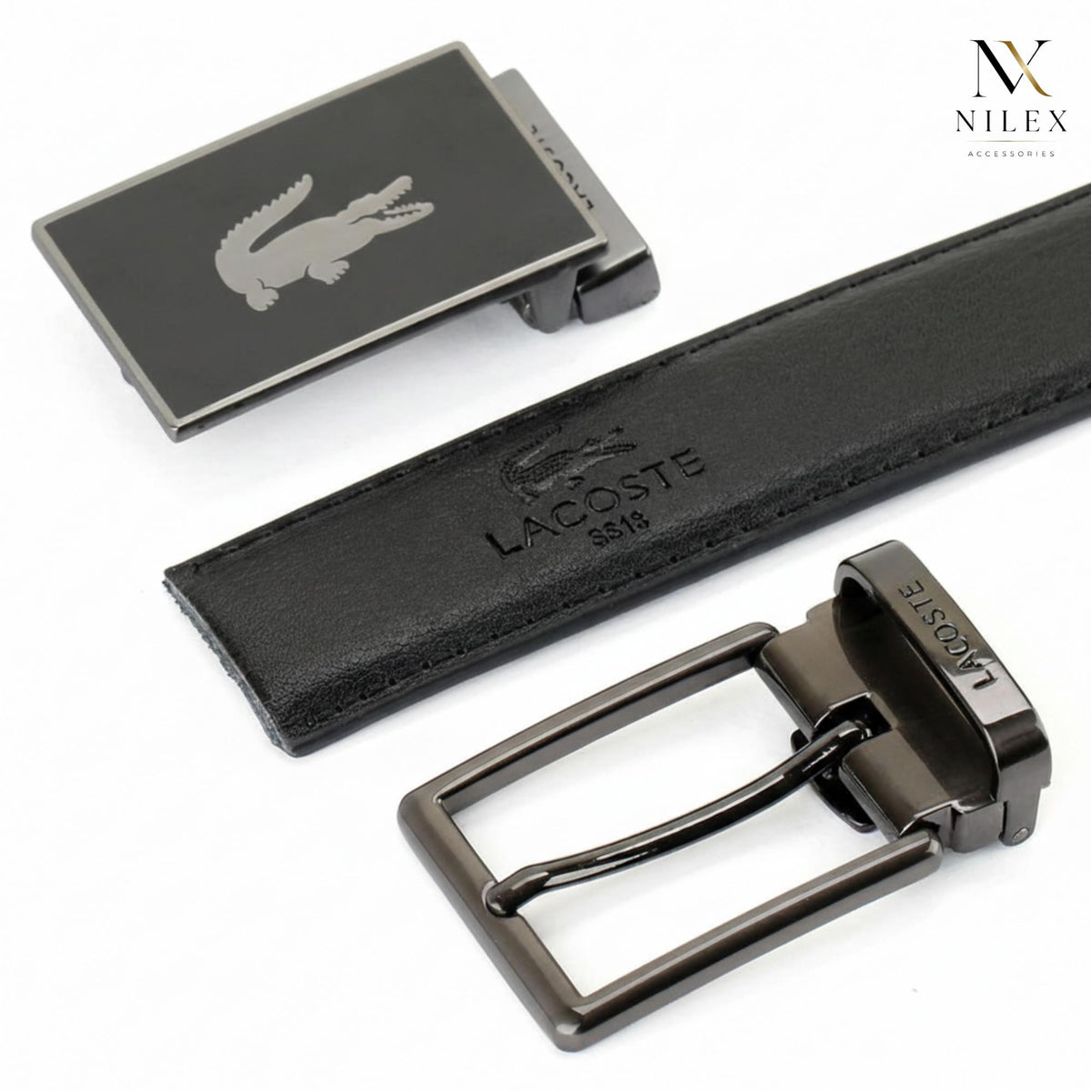 LACOSTE Men's Belt Set