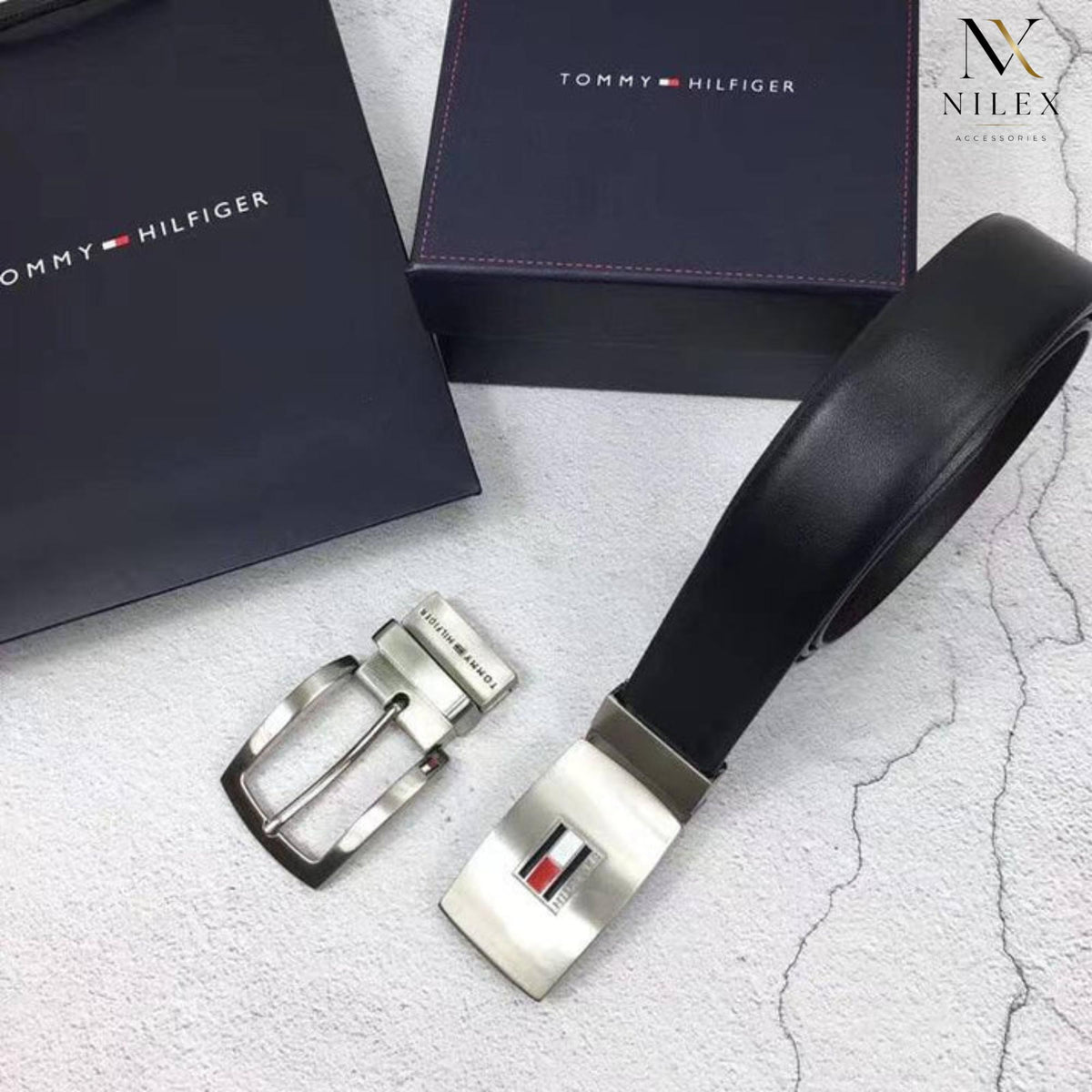 TOMMY HILFIGER Men's Belt Set